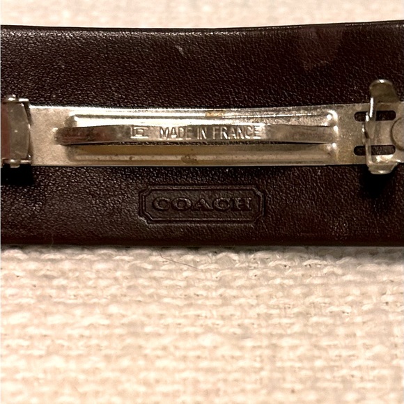 Coach leather hair barrette - Picture 4 of 5